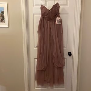 Birdy Grey bridesmaids dress color sandy mauve, size large, never worn!!